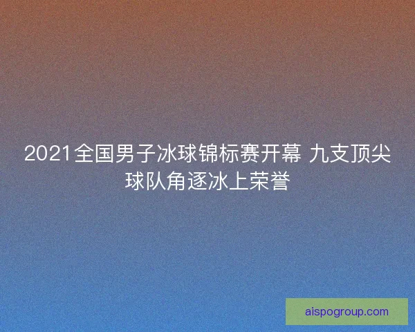 2021全国男子冰球锦标赛开幕 九支顶尖球队角逐冰上荣誉